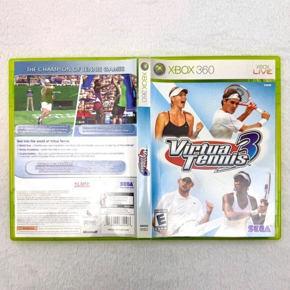 XBOX 360 Virtual Tennis 3 2006 Sega